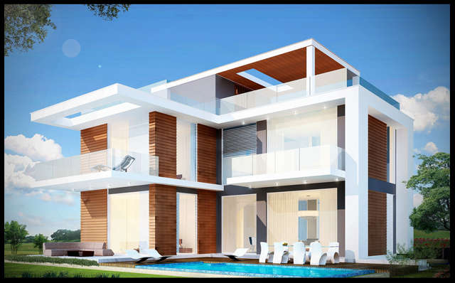 1mat dung huong nam biet thu nha vuon hien dai