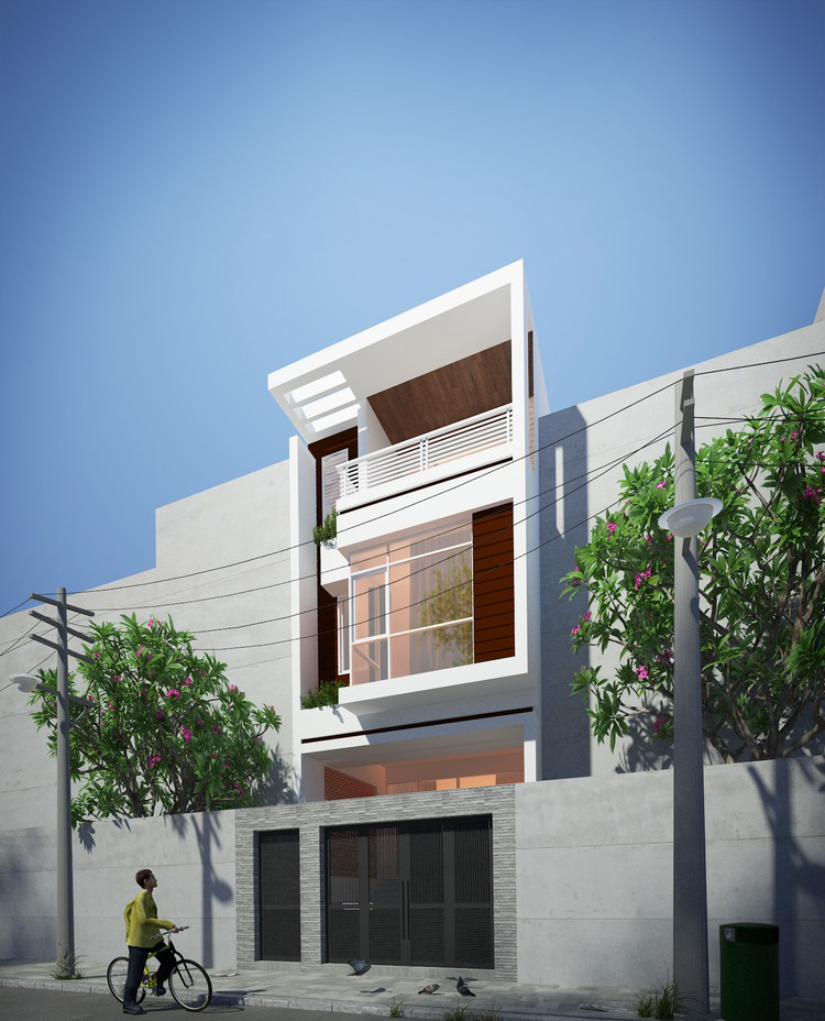 1phoi canh nha pho mat tien 5m 2đứ