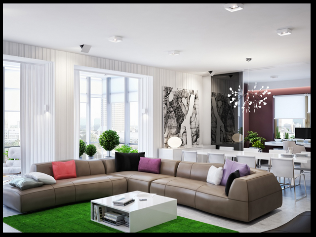 2phong khach biet thu nha vuon hien dai