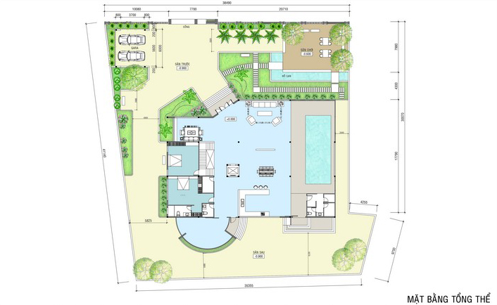 3mat bang tong the biet thu san vuon 3 tang hien dai