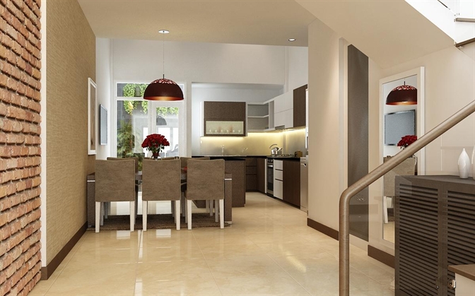 3phong bep mau nha pho 4 tang 4x16m3