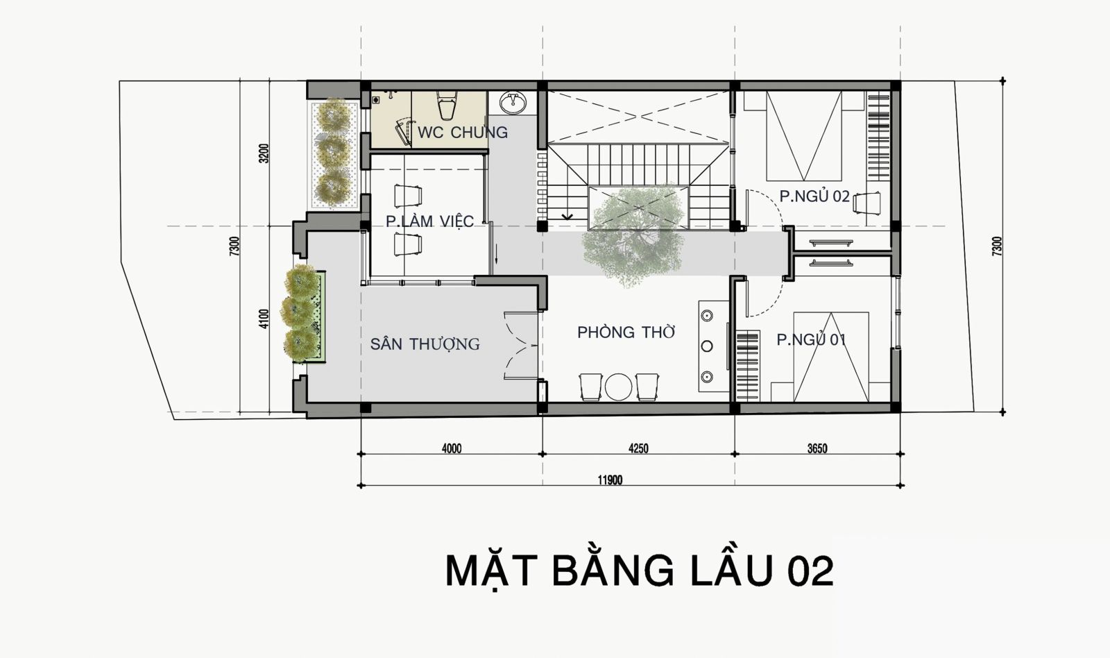 4Thiet ke noi that nha pho 2 tang 2