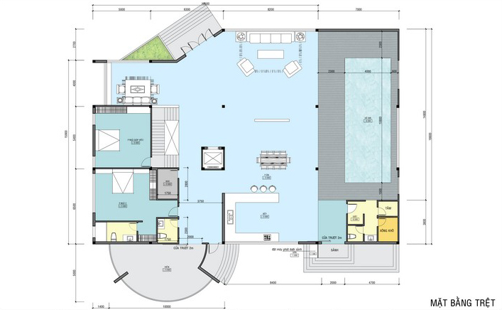 4mat bang tang tret biet thu san vuon 3 tang hien dai