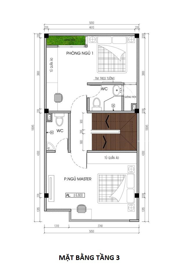 5mat bang tang3 nha pho phong cach hien dai 5x10m