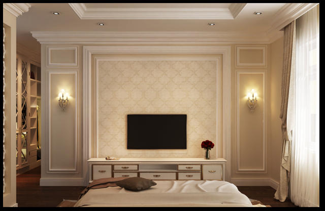 5phoi canh phong ngu mau nha pho phong cach tan co dien