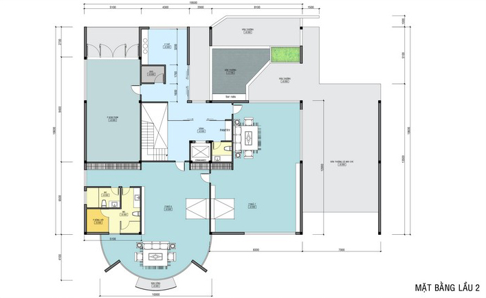 6mat bang lau 2 biet thu san vuon 3 tang hien dai