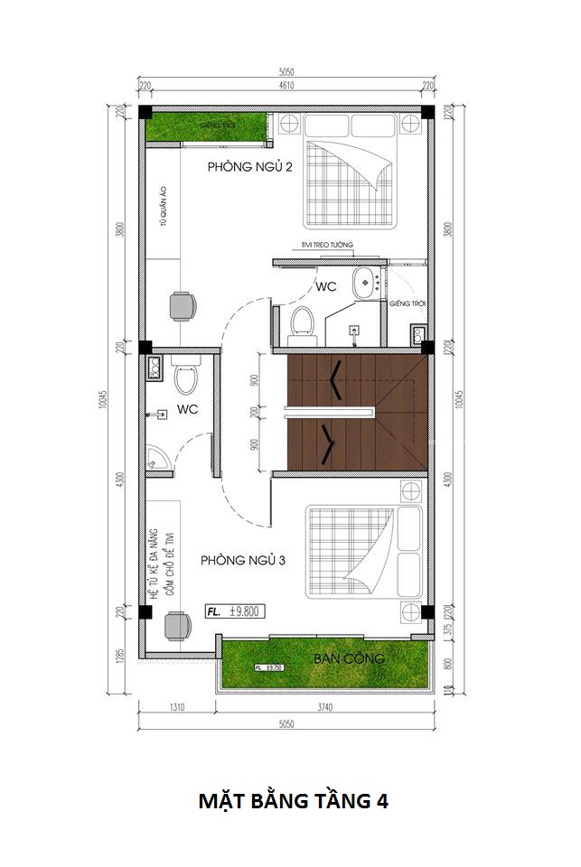 6mat bang tang4 nha pho phong cach hien dai 5x10m