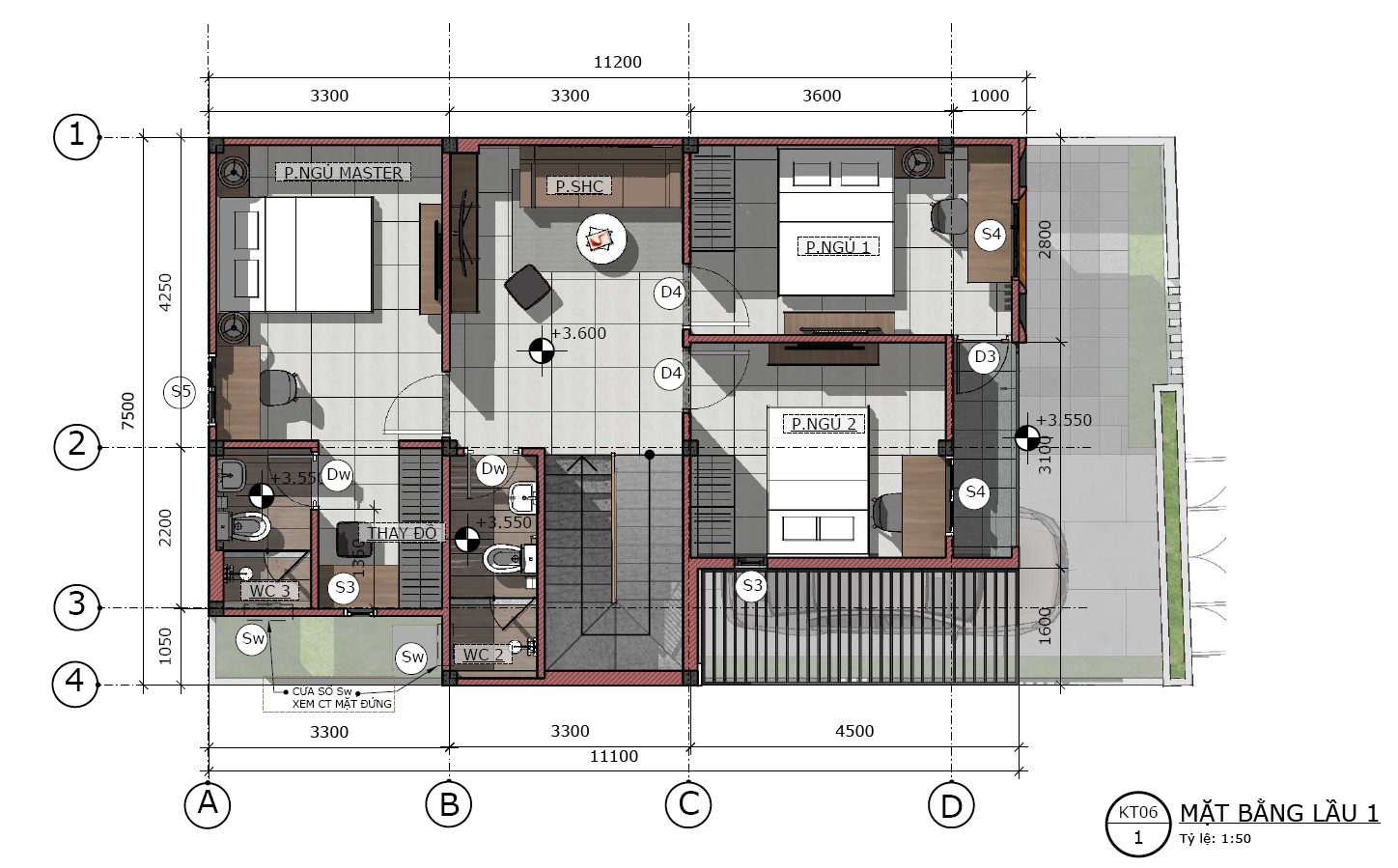 6mb bo tri noi that tang tret nha pho 2 tang dep17