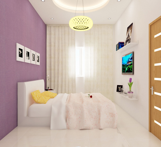 6phong ngu1 mau nha pho dung gach hoa trang tri