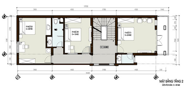 88mat bang tang2 mau nha pho mat tien 6x20m