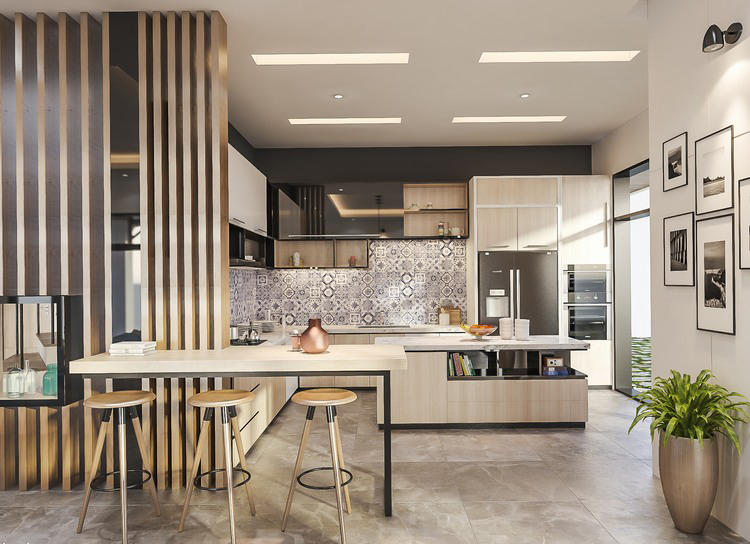 9phong bep biet thu tan co dien 1